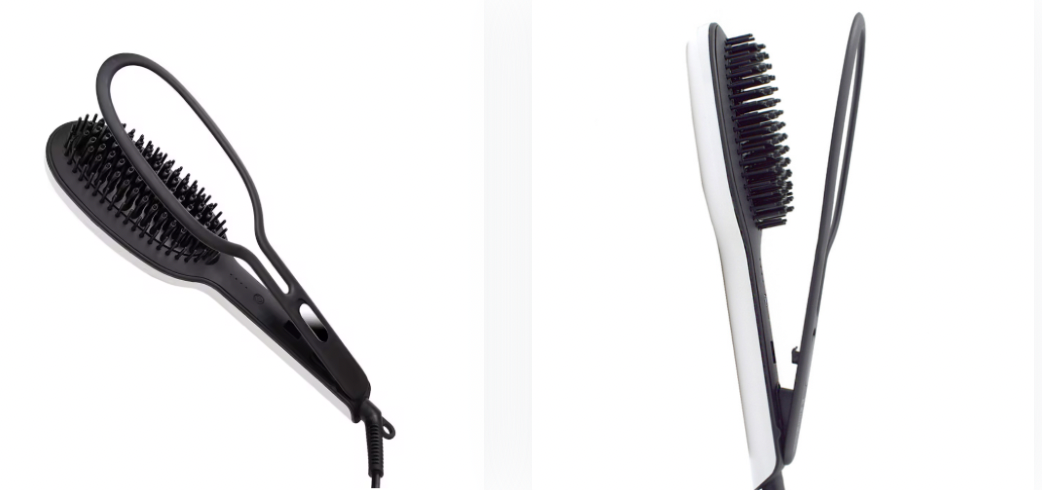 Cepillo alisador cerámico con pinza